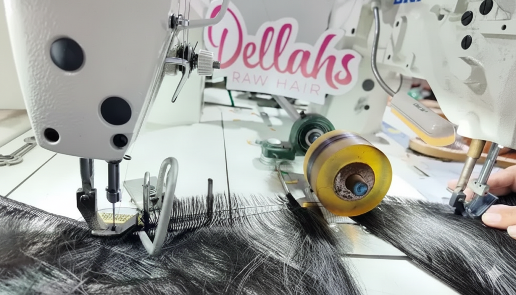 Raw Cambodian human hair factory wefting donor raw hair