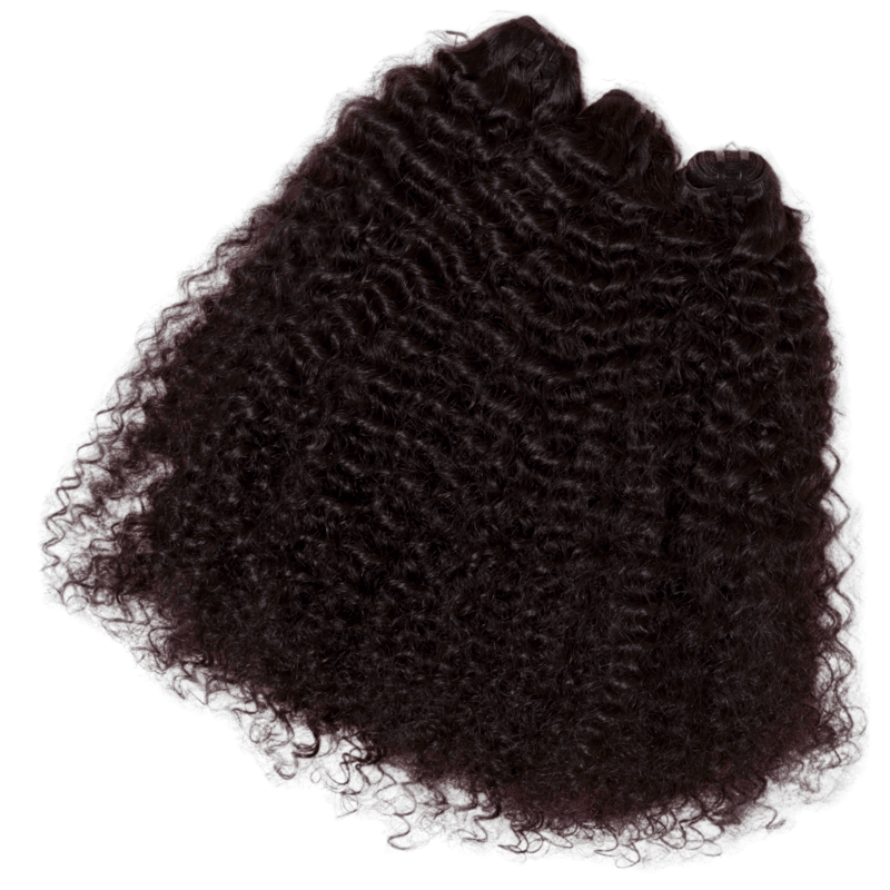 BURMESE CURLY Single donor Raw virgin Cambodian human hair weft extensions